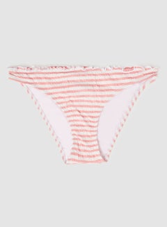 VERO MODA Striped Bikini Bottoms Pink  - Image 1