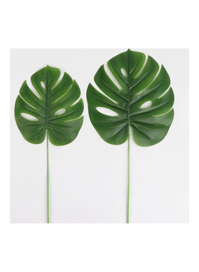 1-Piece Artificial Monstera Leaf Set Green - Image 4