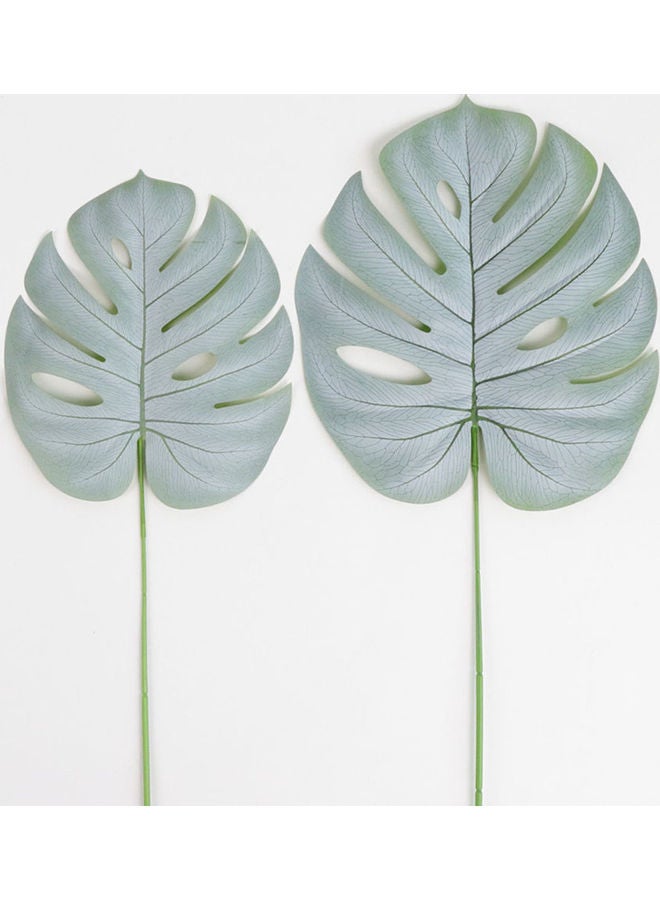 1-Piece Artificial Monstera Leaf Set Green - Image 5