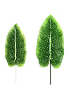 Generic 20-Piece Artificial Plant Fake Banana Leaf Green  - Image 3