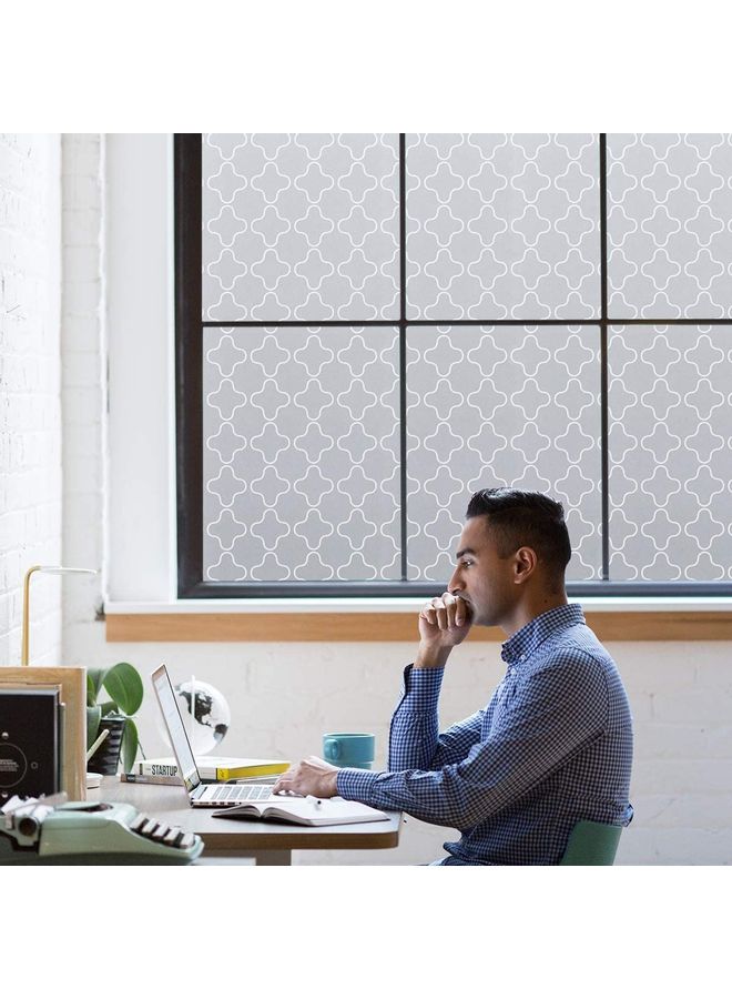 شو وو رقاقة لاصقة لتزيين النافذة شفاف 43x200سم - Image 3