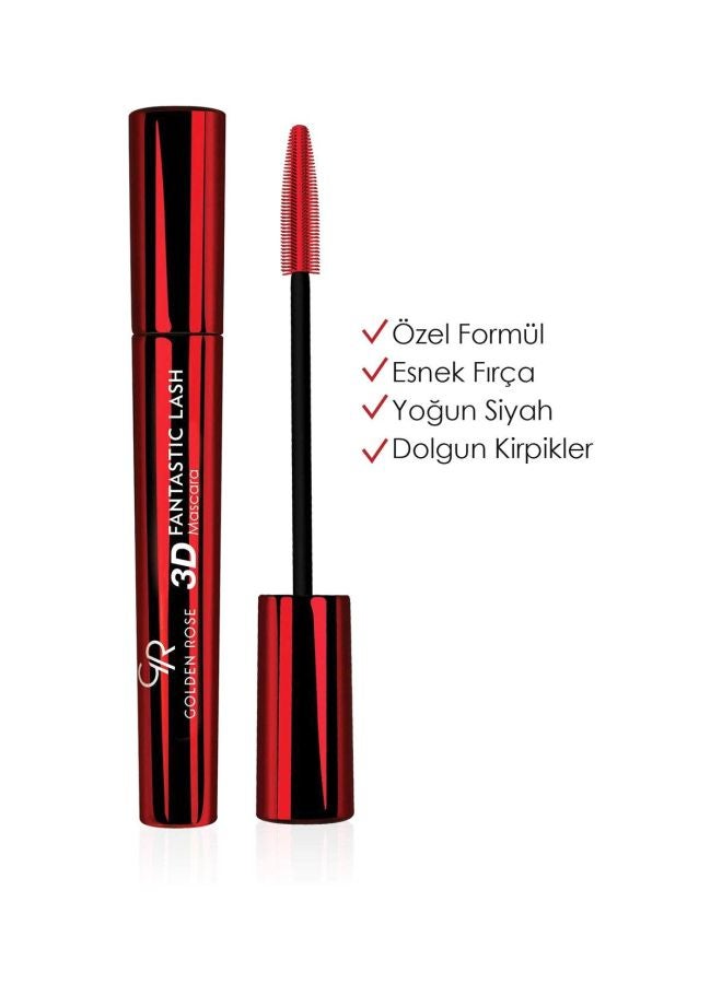 Golden Rose 3D Fantastic Lash Mascara Black  - Image 3
