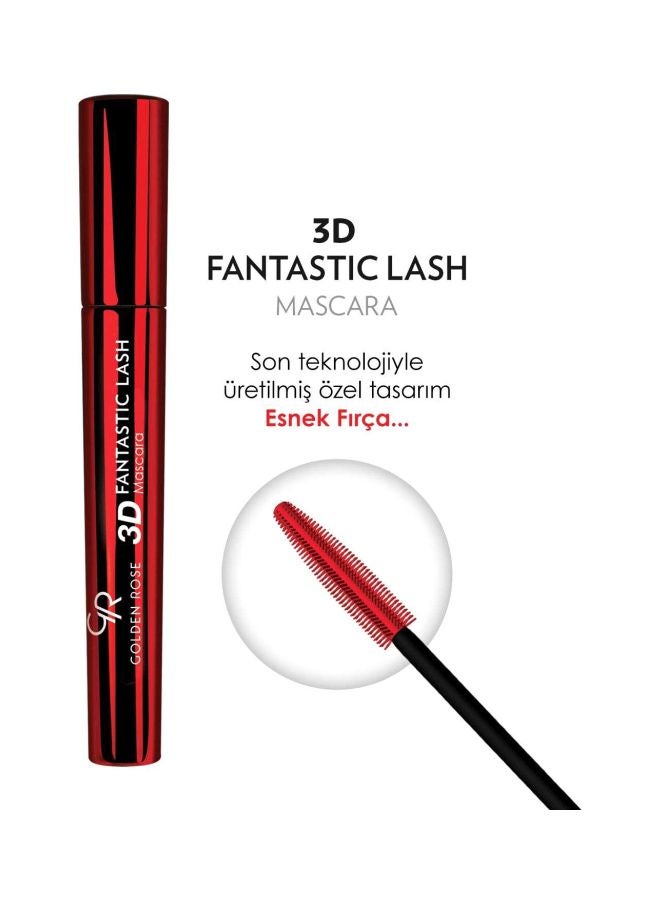 Golden Rose 3D Fantastic Lash Mascara Black  - Image 4