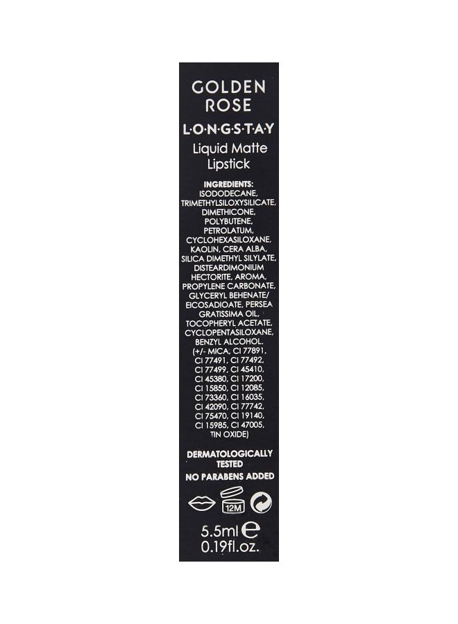 Golden Rose - Long Stay Liquid Matte Lipstick 21 Dark Pink - Image 1