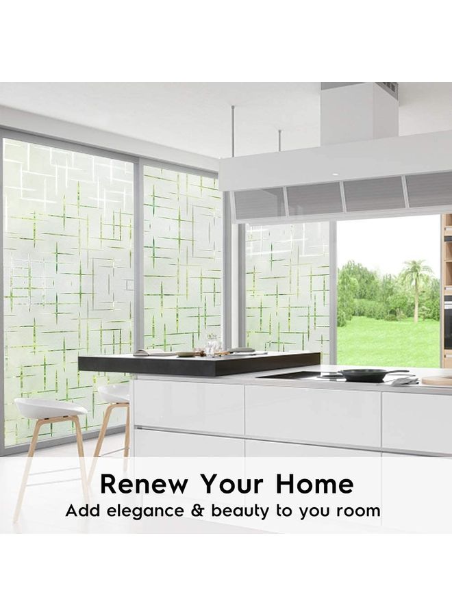 شو وو ملصق نافذة للزينة شفاف - Image 4