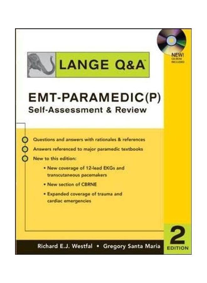 لانج أسئلة وأجوبة: تقييم ذاتي ومراجعة EMT-Paramedic (P) ، الطبعة الثانية