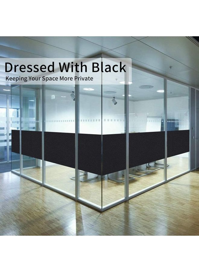 XiuWoo - Privacy Window Sticker Black 60x200cm - Image 1