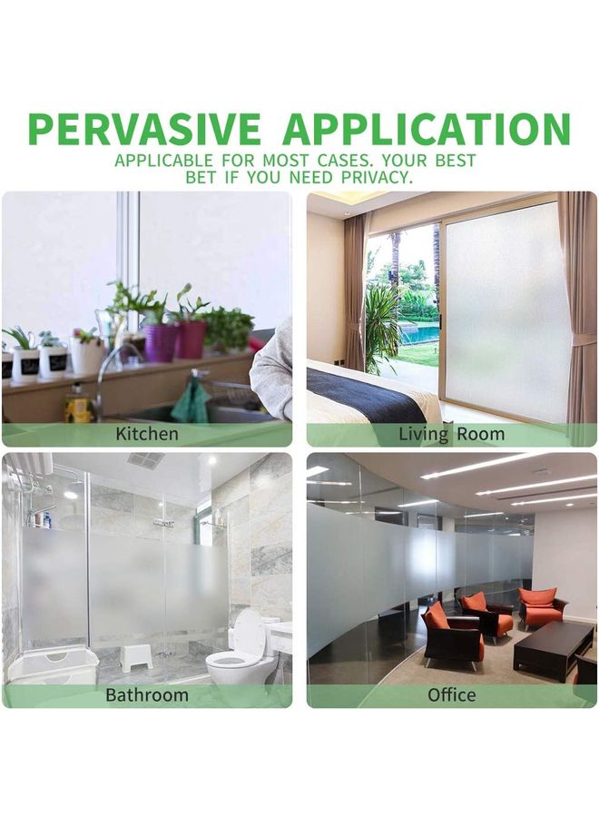 XiuWoo - Privacy Window Sticker White 60x200cm - Image 1