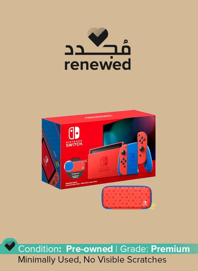 Nintendo Renewed - Switch Mario Red and Blue Edition Console  - Image 1