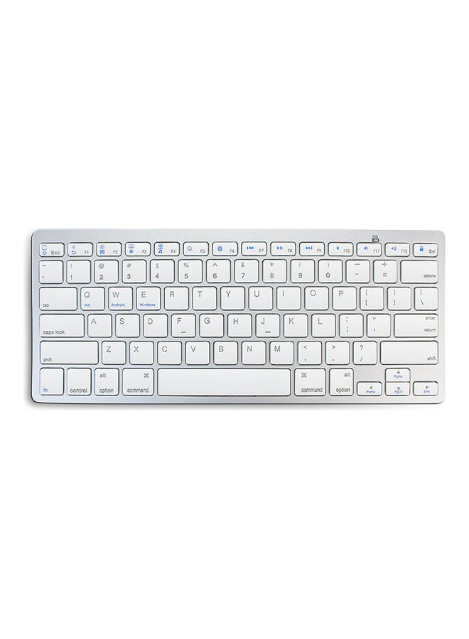 2-Piece Wireless Bluetooth Keyboard and Mouse Set Silver