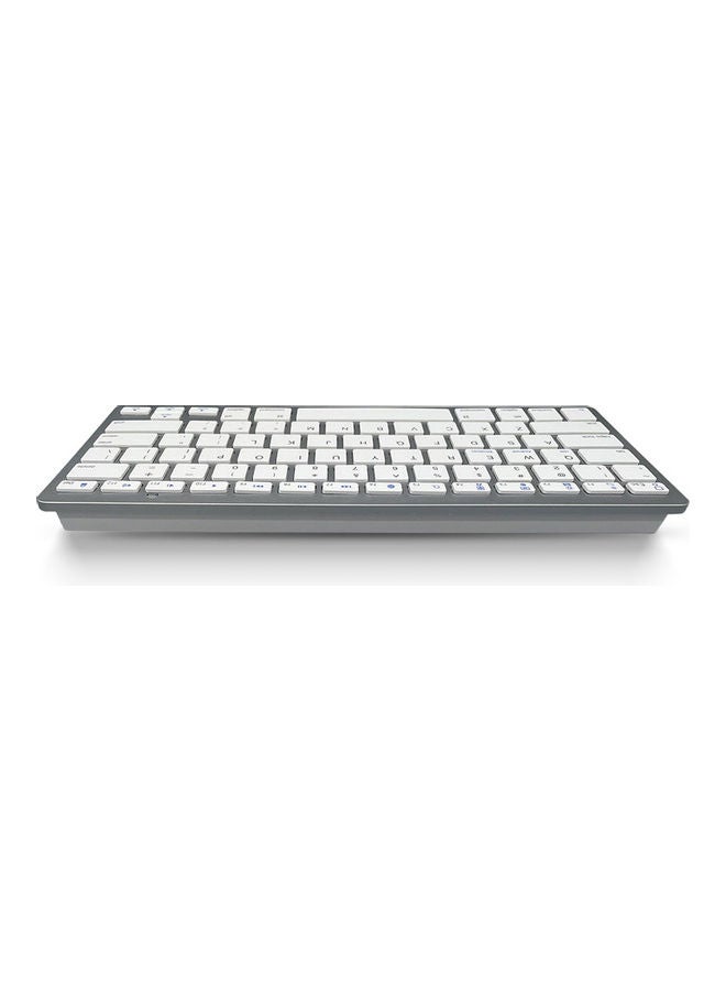 2-Piece Wireless Bluetooth Keyboard and Mouse Set Silver