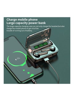 Generic R9S TWS Bluetooth 5.1 Wireless Headphones 9D HiFi Noise Reduction Sports Earbuds With Charger Case Grey  - Image 2