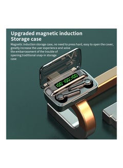 Generic R9S TWS Bluetooth 5.1 Wireless Headphones 9D HiFi Noise Reduction Sports Earbuds With Charger Case Grey  - Image 5