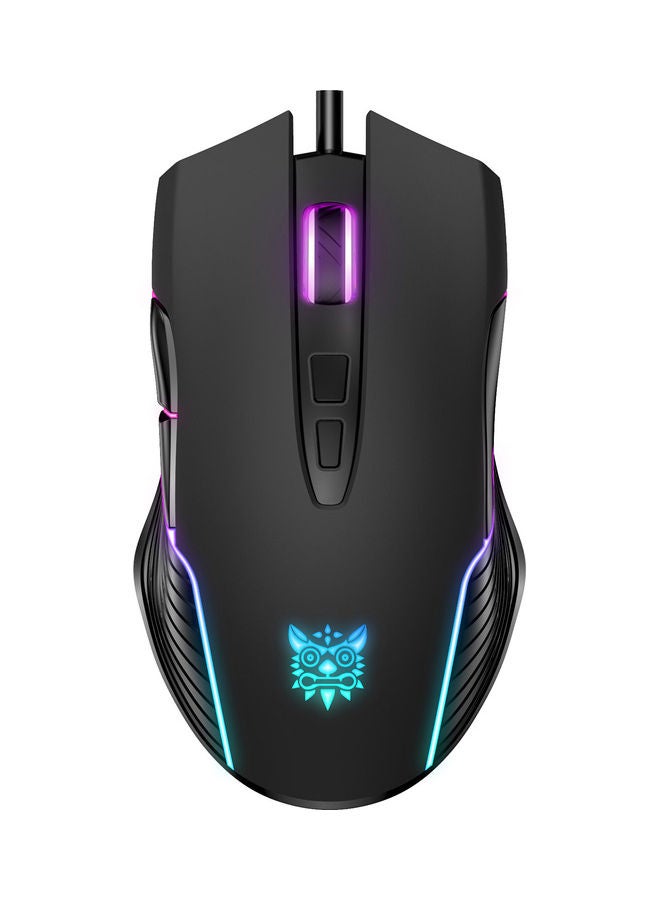 onikuma - Onikuma CW905 RGB Gaming Mouse - 6400 DPI -  7 Programable Buttons - Black - Image 1