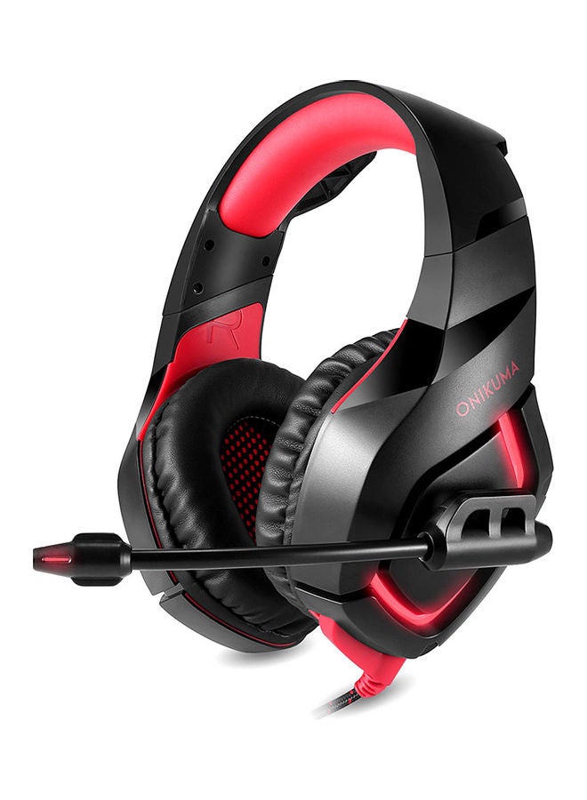 onikuma K1B Head-mounted Wired Gaming Headset With 50mm Driver Unit Noise Reduction Mic USB+Dual 3.5mm Ports - Image 1