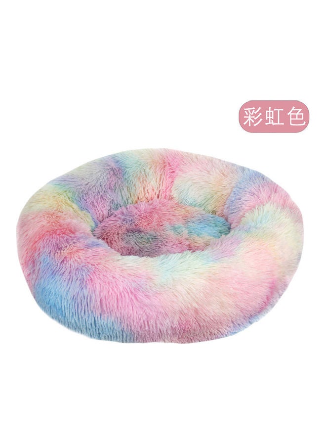 XiuWoo Anti Anxiety Faux Fur Donut Shape Dog or Cat Bed Multicolour 40cm