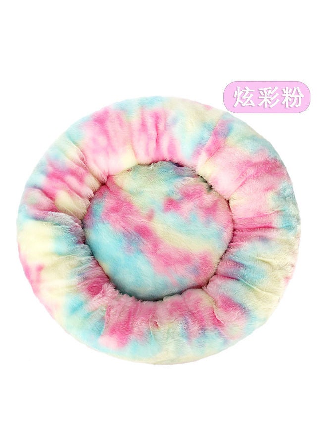 XiuWoo Anti Anxiety Faux Fur Donut Bed for Pets Multicolour 70cm