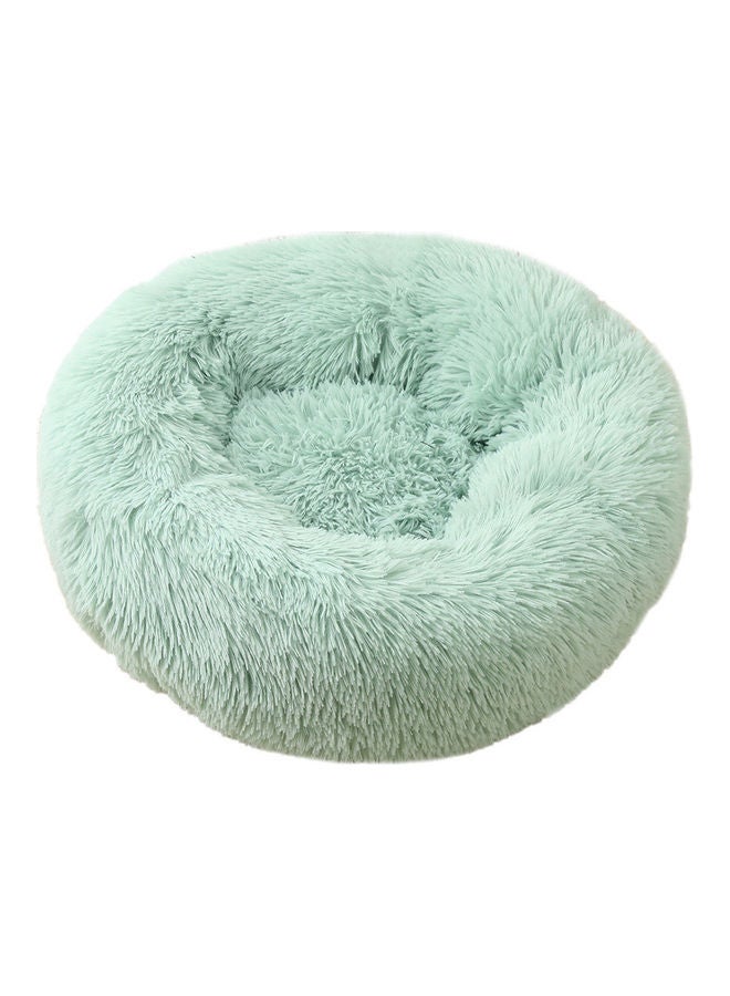 XiuWoo Anti Anxiety Faux Fur Donut Shape Dog or Cat Bed Green 40cm