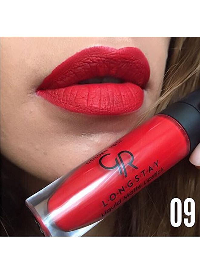 Golden Rose Longstay Liquid Matte Lipstick 9 Red - Image 3