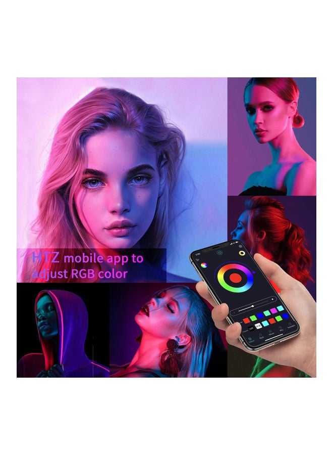 ANDOER Studio Photography Soft Box Lighting Kit APP Control With Carry Bag Black/White  - Image 5