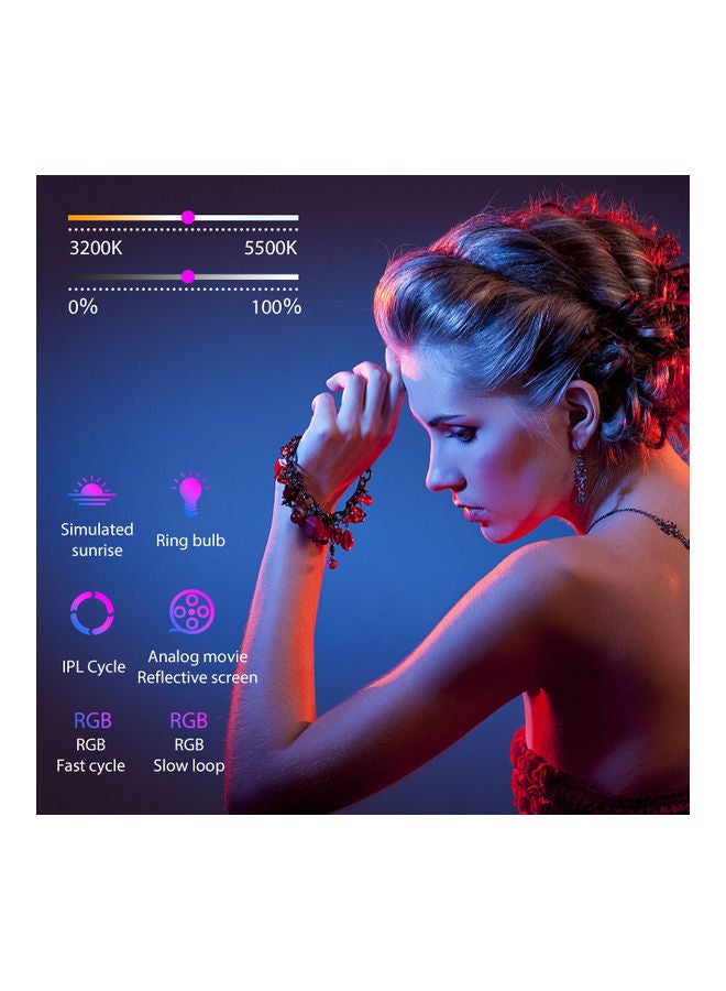 ANDOER Studio Photography Soft Box Lighting Kit APP Control with Carry Bag Black/White  - Image 5