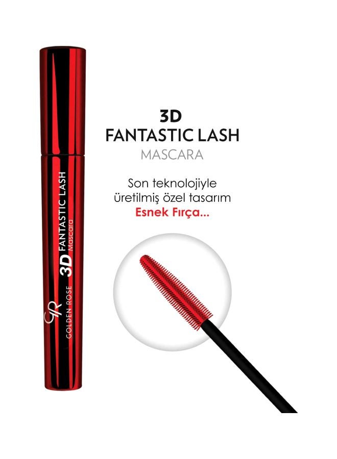 Golden Rose 3D Fantastic Lash Mascara Black  - Image 4