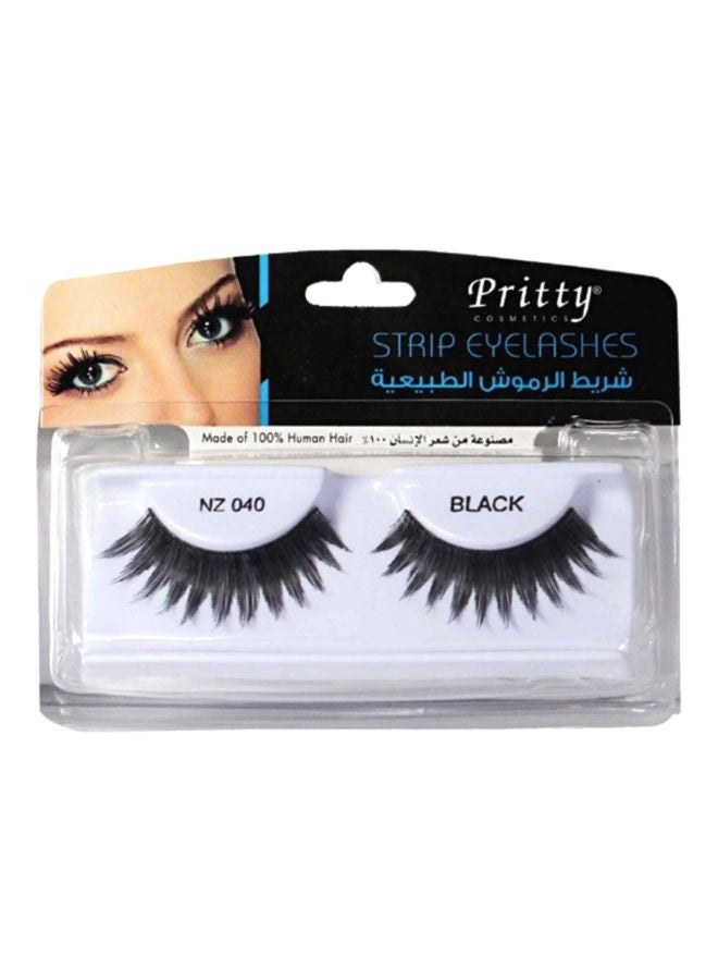 Pritty Strip Eyelashes 40 Black - Image 1