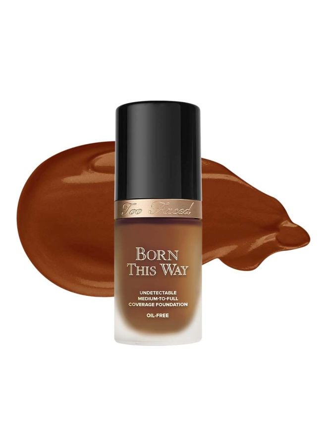Too Faced Born This Way Oil Free Foundation Hazelnut Deep - Image 2
