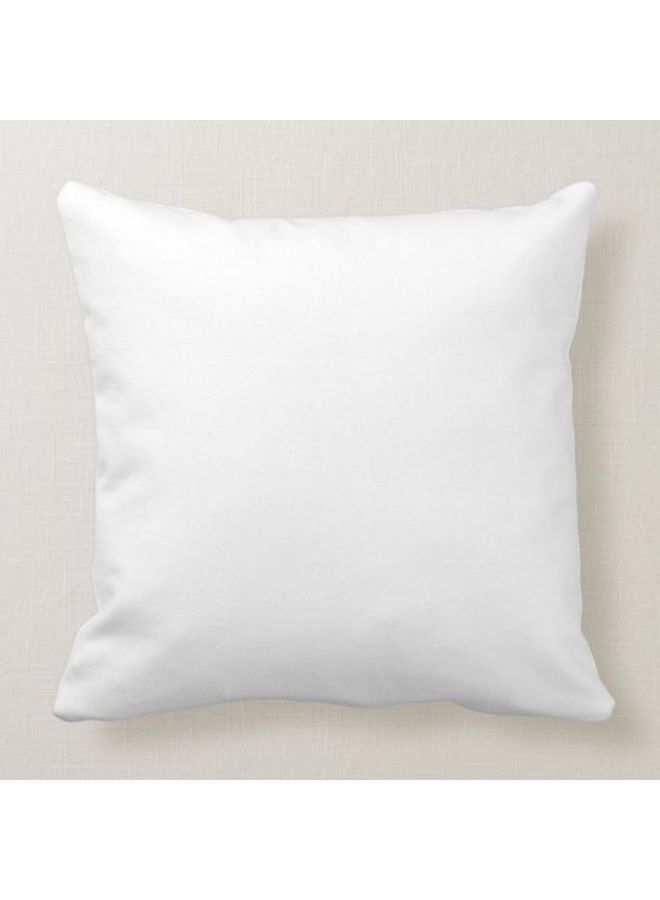 Ramadan Kareem Printed Decorative Pillow White/Pink/Yellow 40x40cm - Image 2