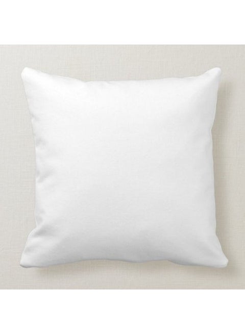 Generic I Love Pizza Design Printed Square Pillow White/Yellow/Red