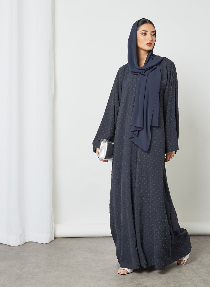 Bousni - Comfortable Stylish Abaya Navy Blue - Image 1