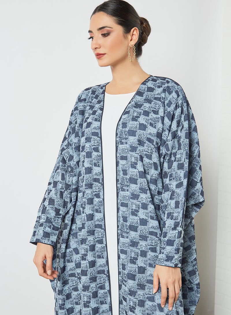 Bousni - Comfortable Stylish Abaya Blue - Image 1