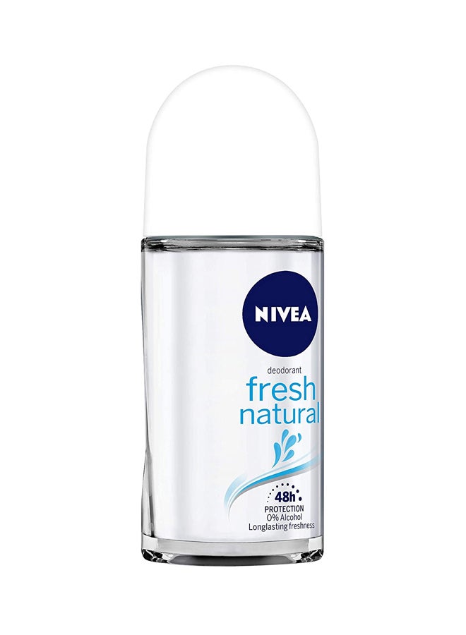 Nivea Pack Of 2 Fresh Natural Roll-on Deodorant 2x50ml - Image 2