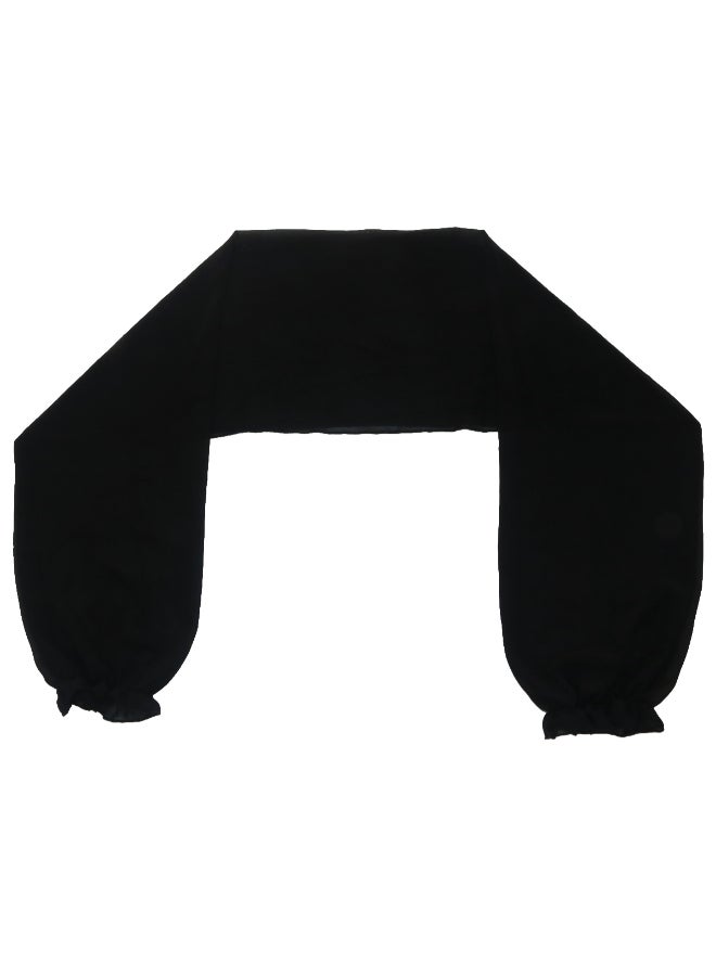 Raglan Sleeve Shawl Black - Image 1