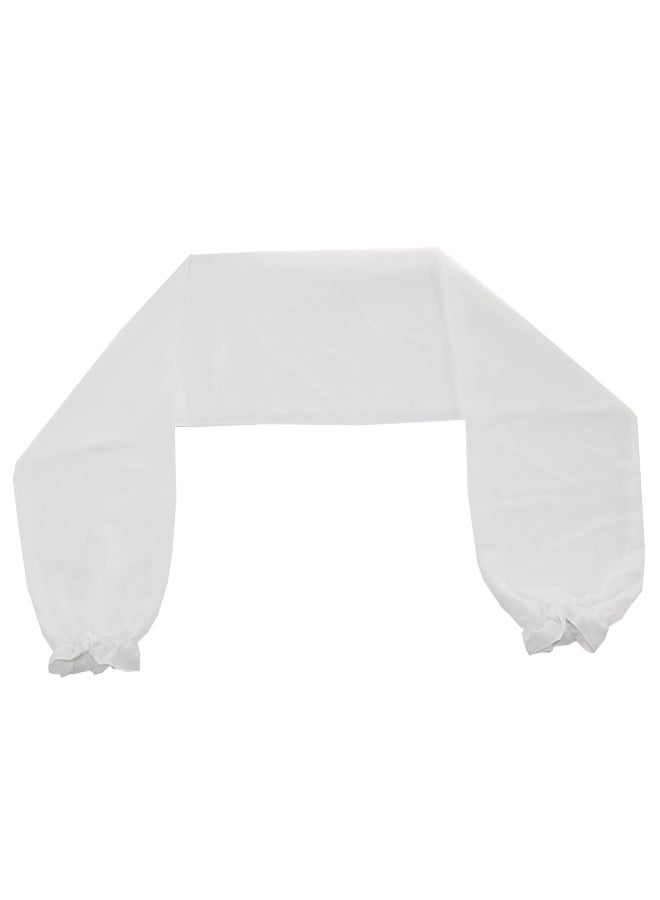 Raglan Sleeve Shawl White - Image 1