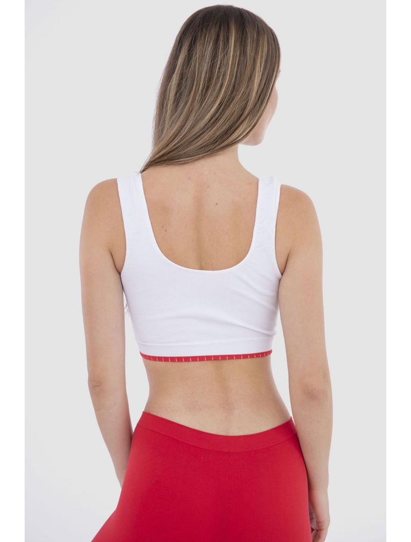 Carina Cotton Soft Bra - N white  - Image 2