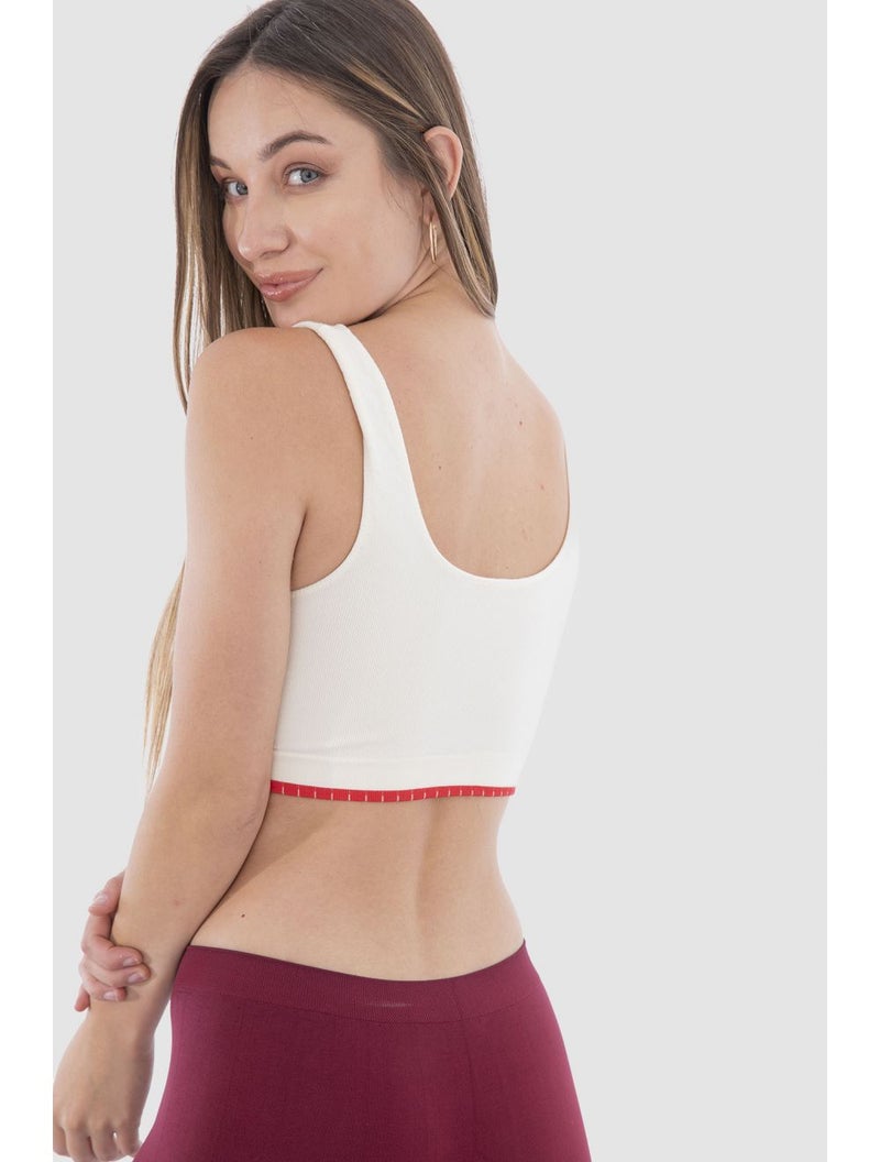 Carina Cotton Soft Bra - N off white  - Image 2