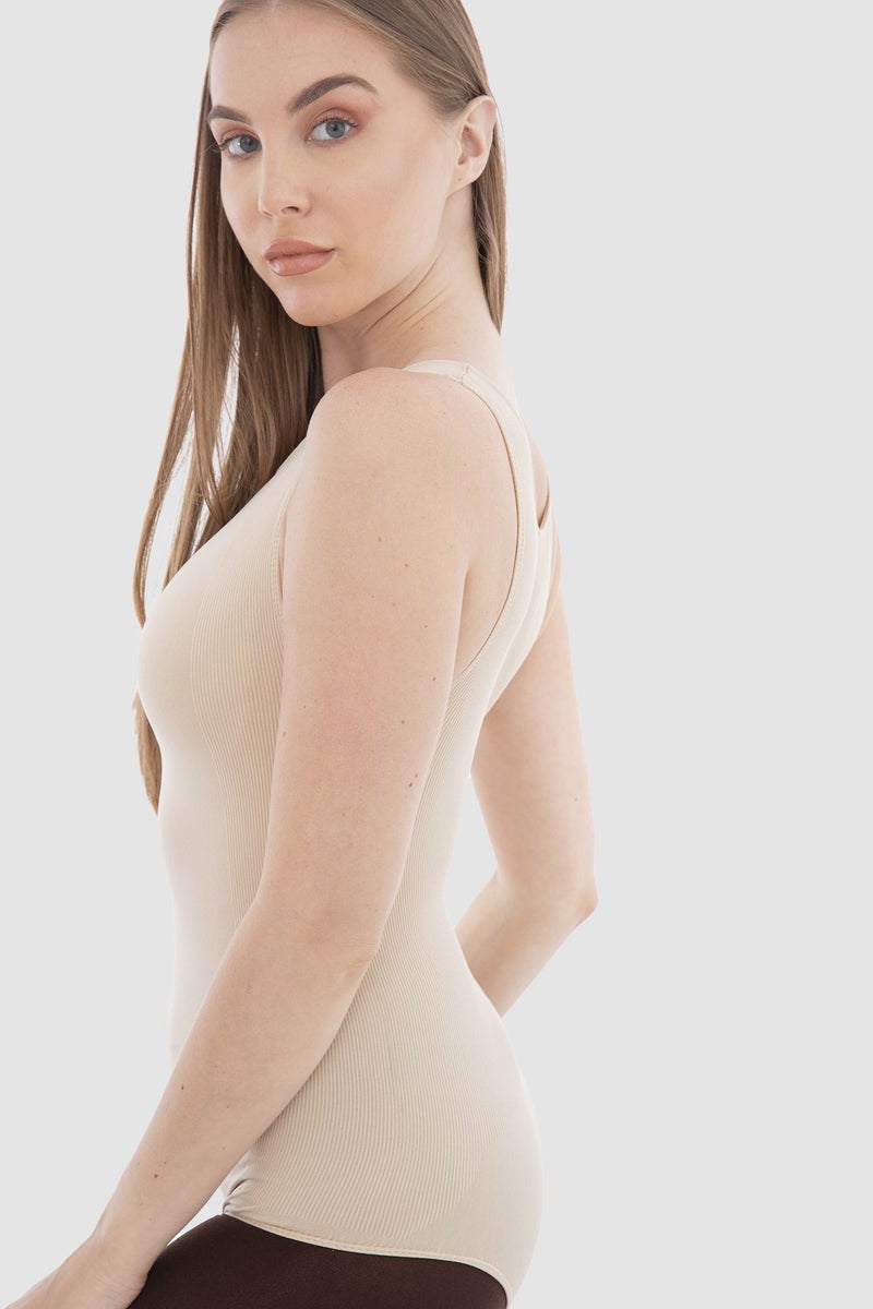 Carina Casual Plain Basic Body Wear Microfibre Med Beige  - Image 3