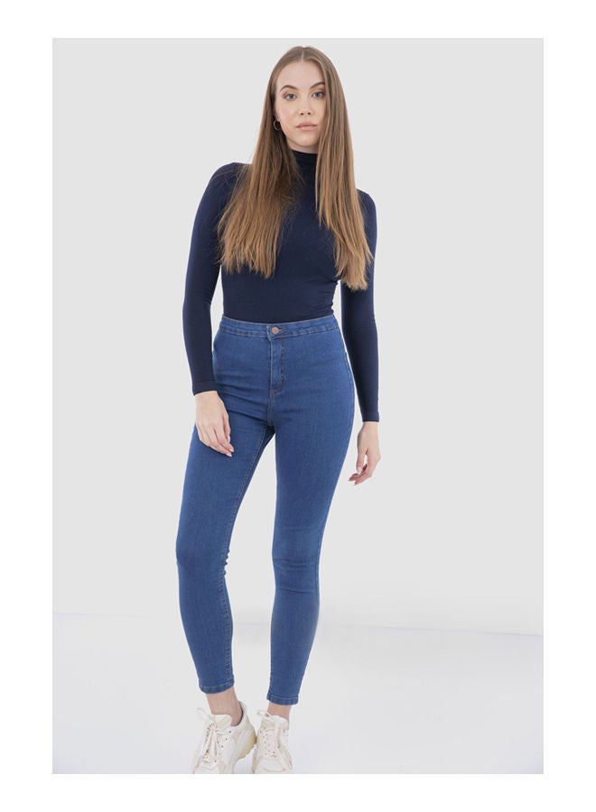 Carina Casual Plain Basic Undershirts Navy  - Image 1