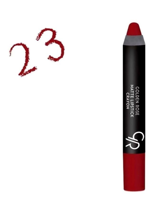 Golden Rose Matte Lipstick Crayon 23 Red - Image 3