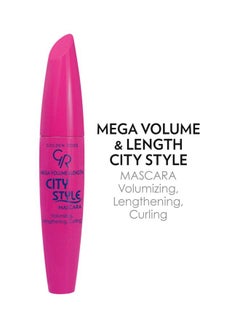 Golden Rose Mega Volume And Length City Style Mascara Black  - Image 2