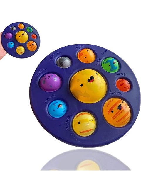 Eight Planets Push Bubble Fidget Toy