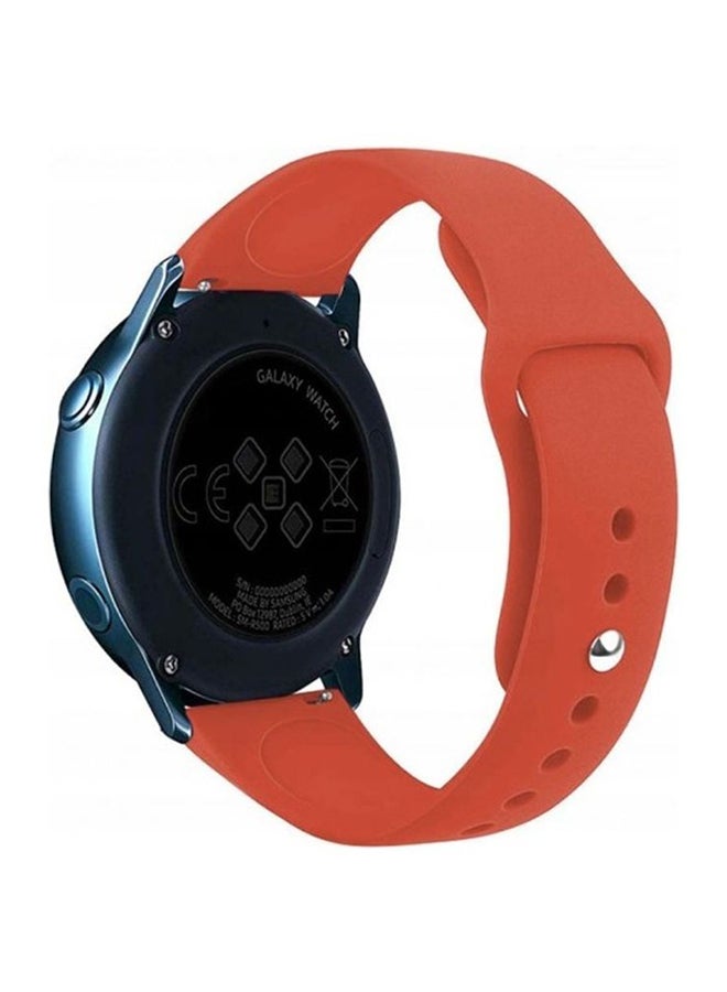 مارجون سوار سيليكون بديل لسلسلة ساعات سامسونج جالاكسي أكتيف - مقاس 40/44 مم أحمر - Image 2