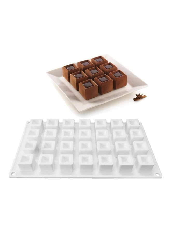 Silicone Chocolate Making Moulds White 295x175x25mm - Image 1