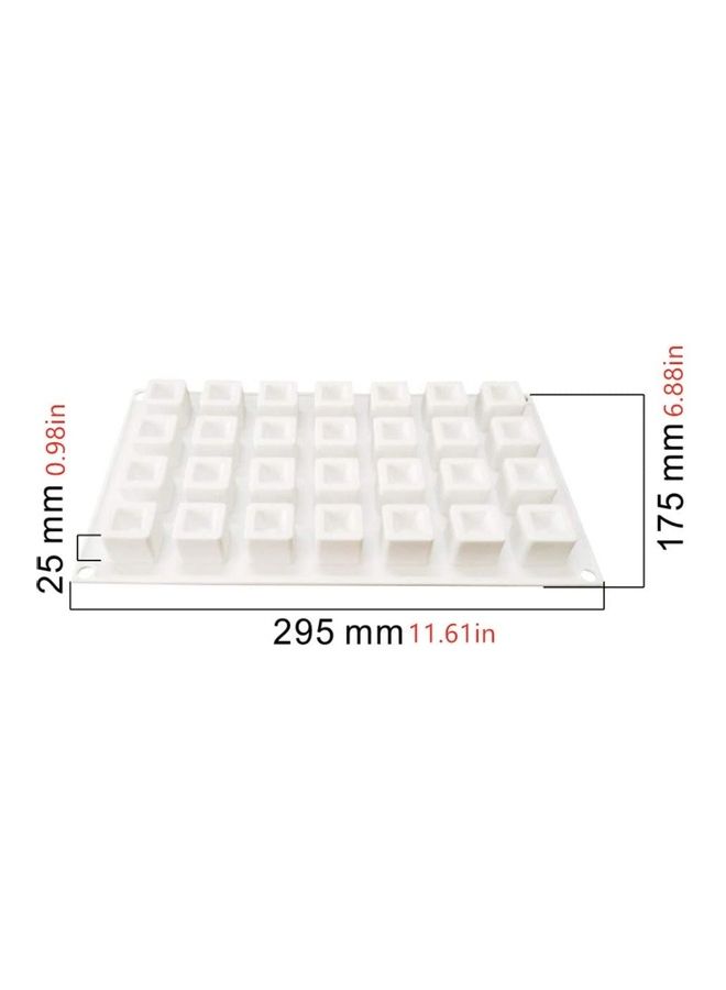 Silicone Chocolate Making Moulds White 295x175x25mm - Image 2