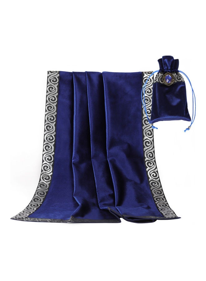 Gold Braid Divination Tablecloth With Tarot Card Bag - Image 1