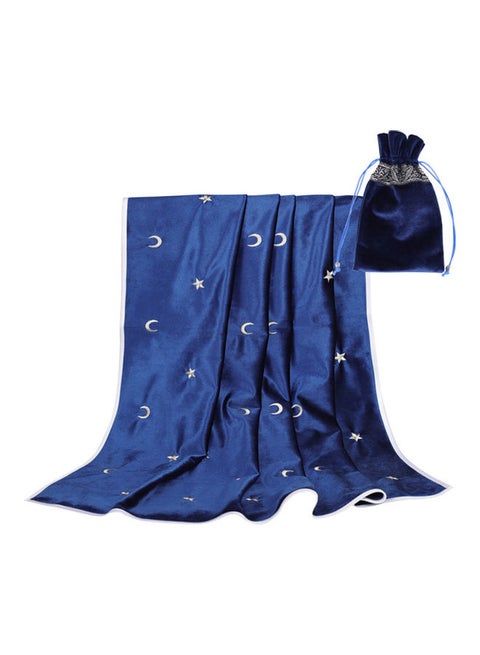 Silver Braid Divination Tablecloth With Tarot Card Bag