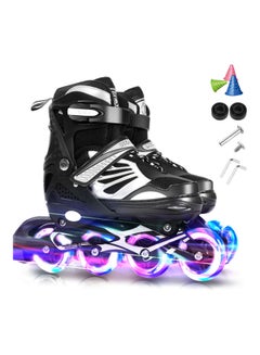 Generic Pair Of Adjustable LED Inline Skates L L  - Image 1
