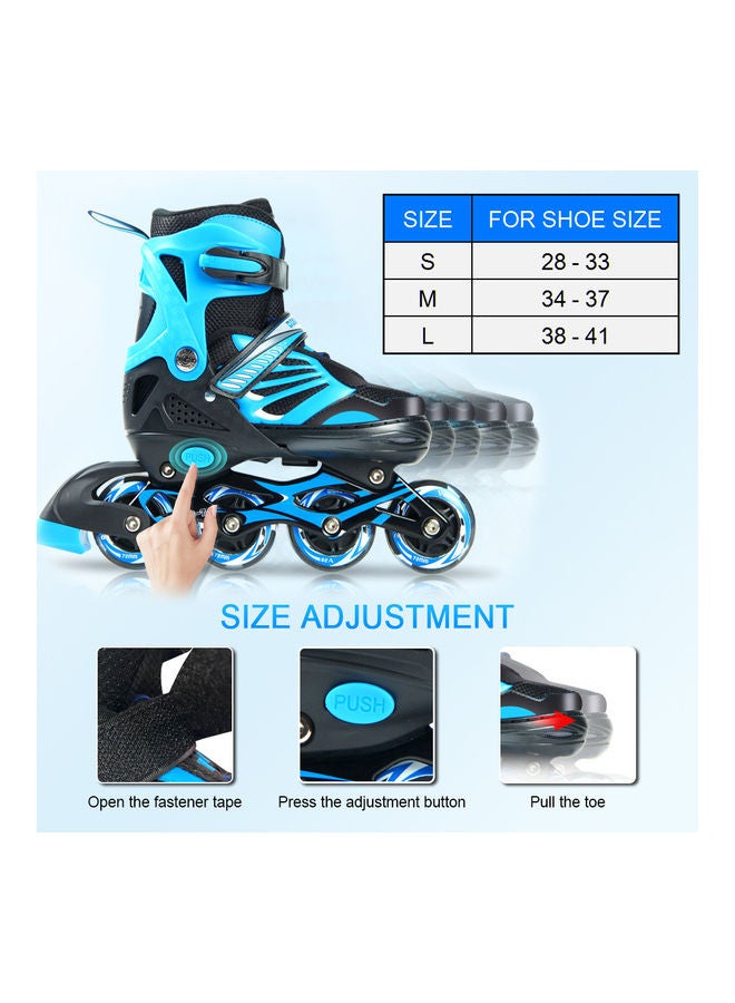 Generic - Pair Of Adjustable LED Inline Skates L L - Image 1