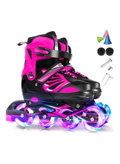 Generic Pair Of Adjustable LED Inline Skates M M  - Image 1